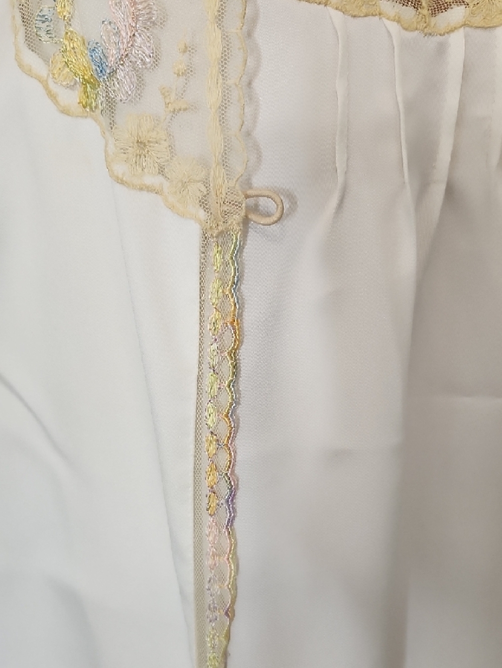 Christian Dior Lenceria Vintage White  Nightgown/Robe Set With Lace - Picture 6 of 16